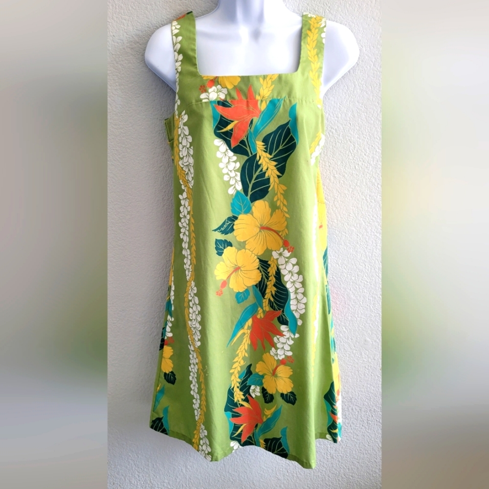 ROYAL CREATIONS Mu-Mu Style Dress, Size L, Made in Hawaii, USA